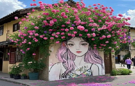  普格怎么设计网红打卡墙绘