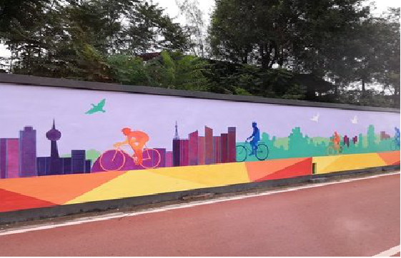  普格墙体彩绘-围墙