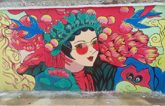  普格墙体彩绘-网红墙