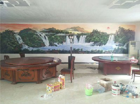  普格墙绘-写实风景