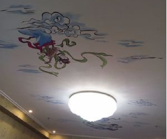  普格如何快速绘制天花板上的手绘墙？