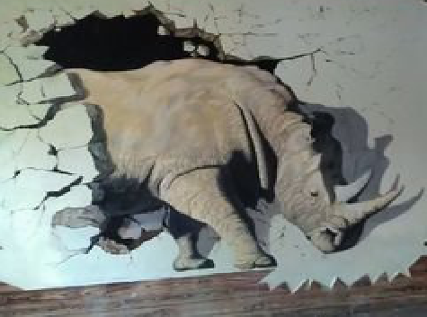  普格在墙绘中，如何绘制3D效果？