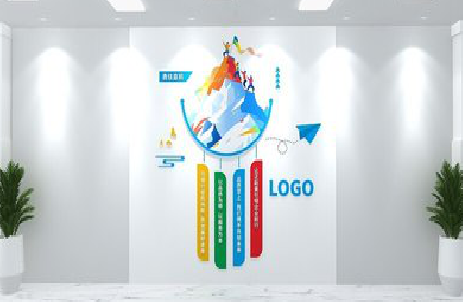  普格公司企业形象墙的工艺材料有哪些？